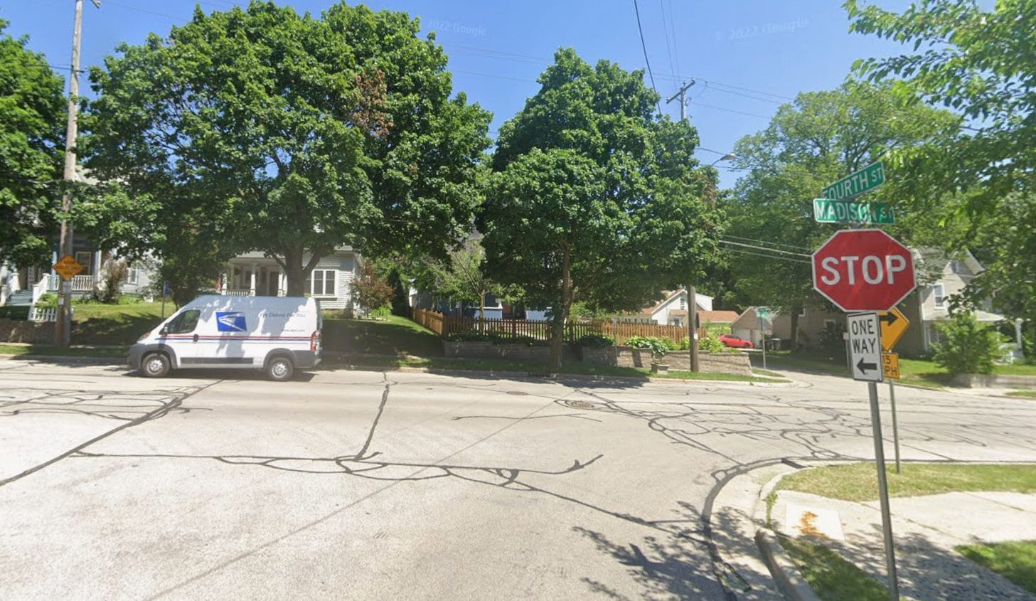 Site of the former Hyde Park Hotel, Waukesha, Wisconsin, present day