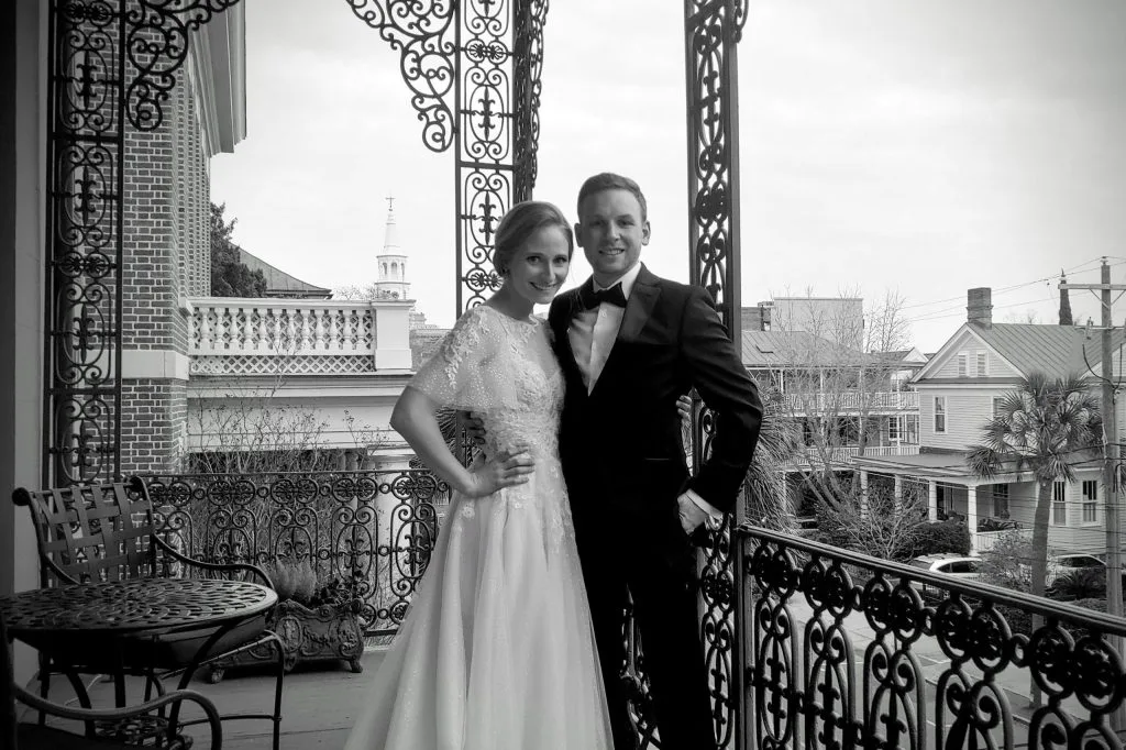 Evan and Shannon at the John Rutledge House Inn, Charleston SC